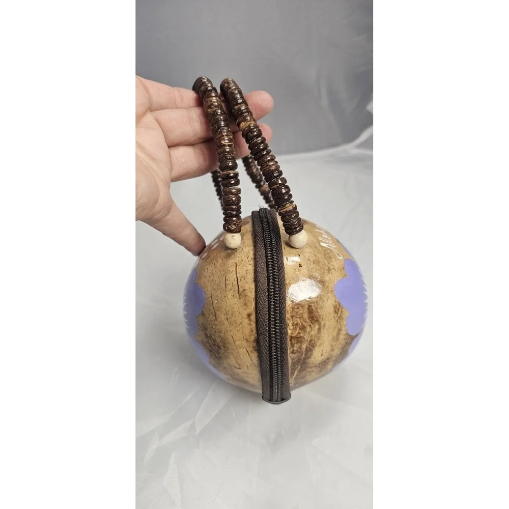 Handmade Hawaii Coconut Shell Purse 